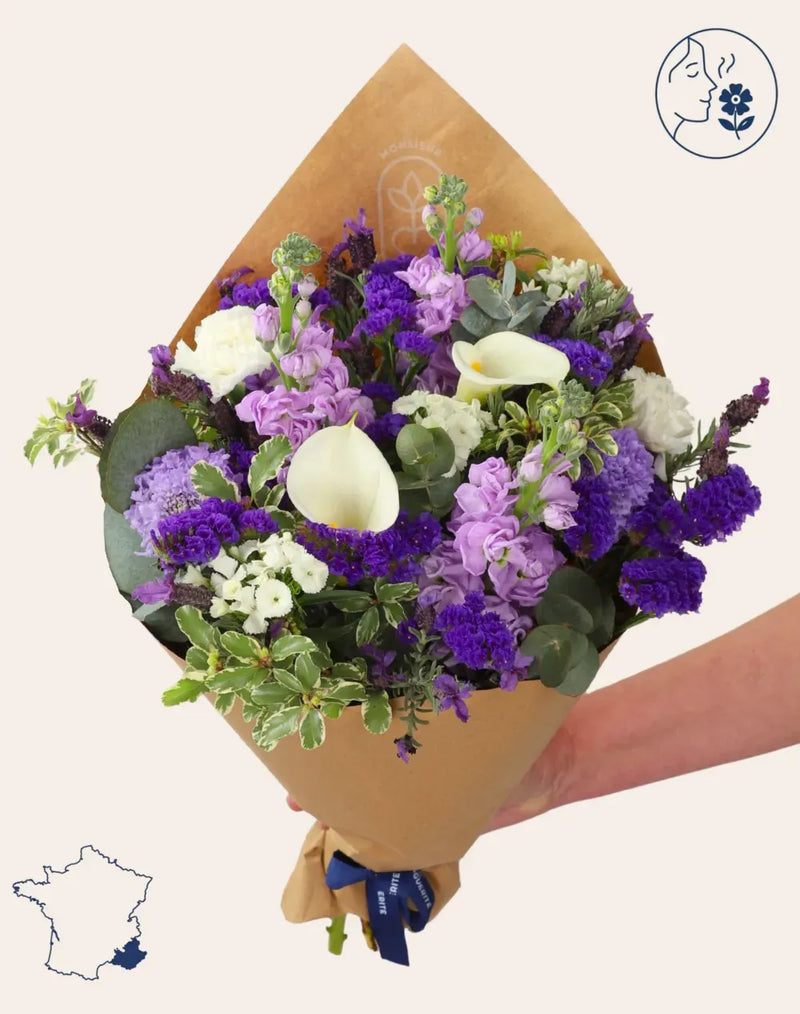 Bouquet signature - Bleu et blanc